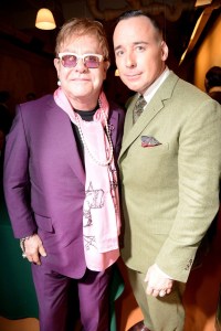 Elton and David at the Saville Row Show(Photo  by Rex)