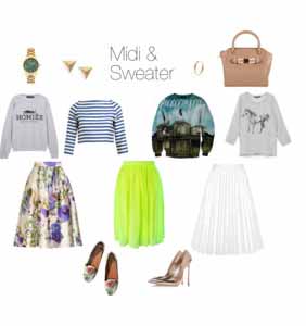 Midi and Sweater