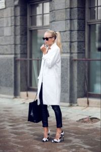 White coat black clothes