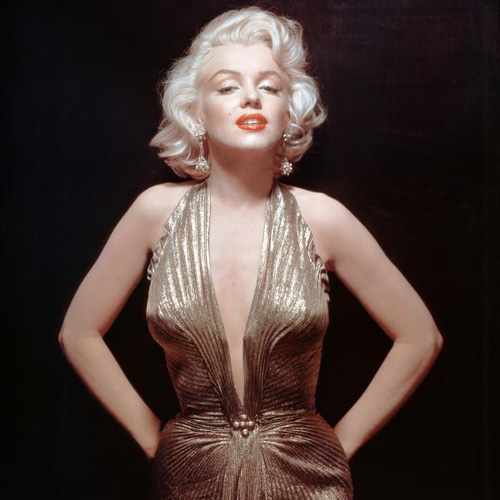 Marilyn Monroe Gold Dress
