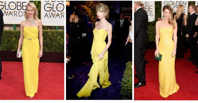 Yellow at the Golden Globes