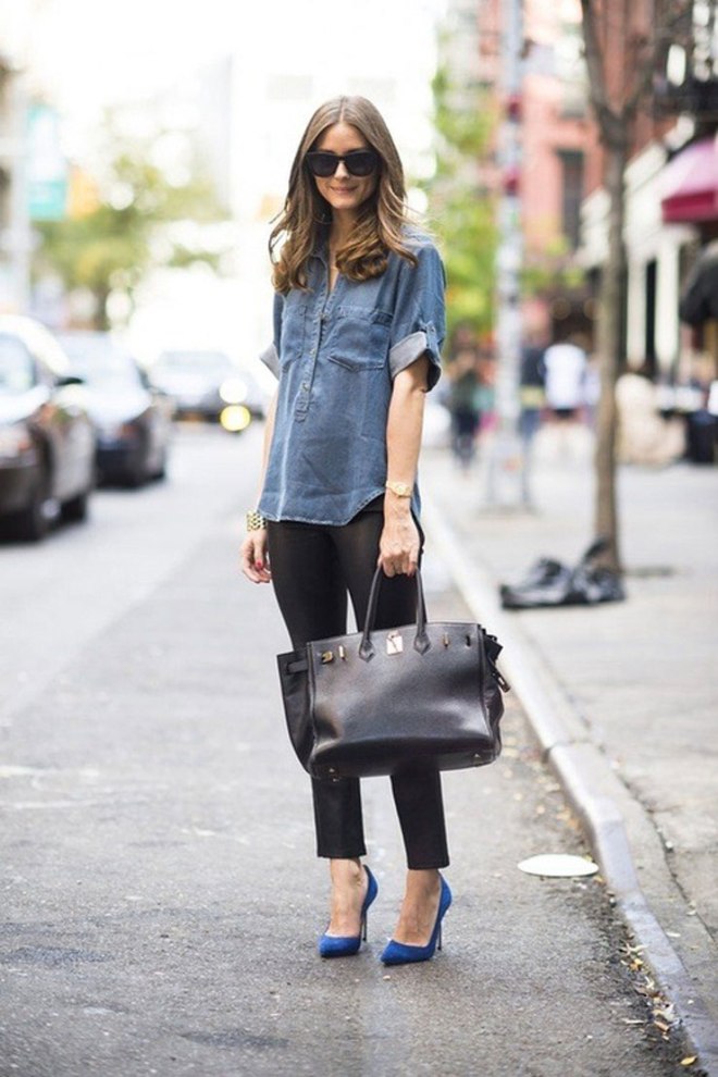 olivia p denim shirt