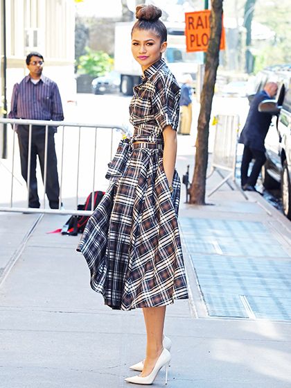zendaya plaid