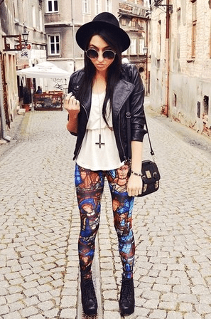 printed leggings leisure for pleasure